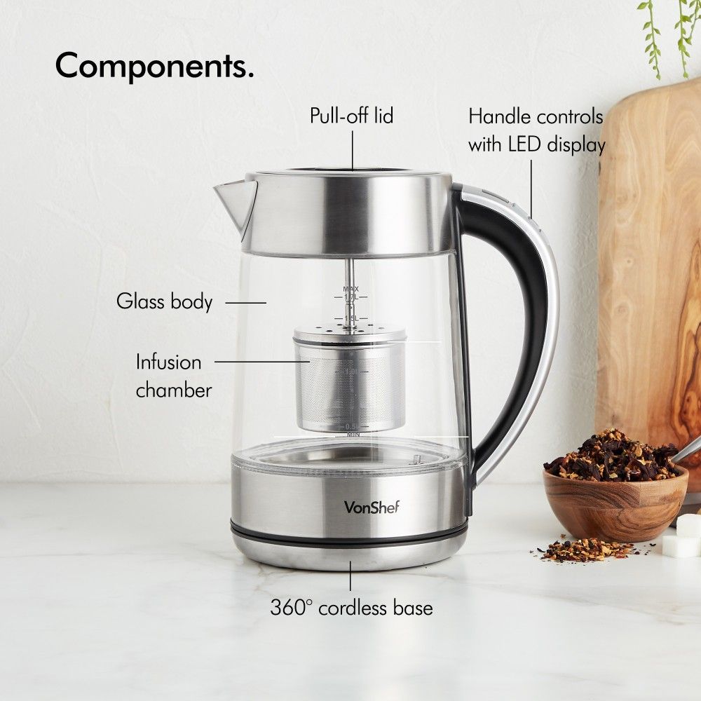 Vonshef tea infuser kettle top