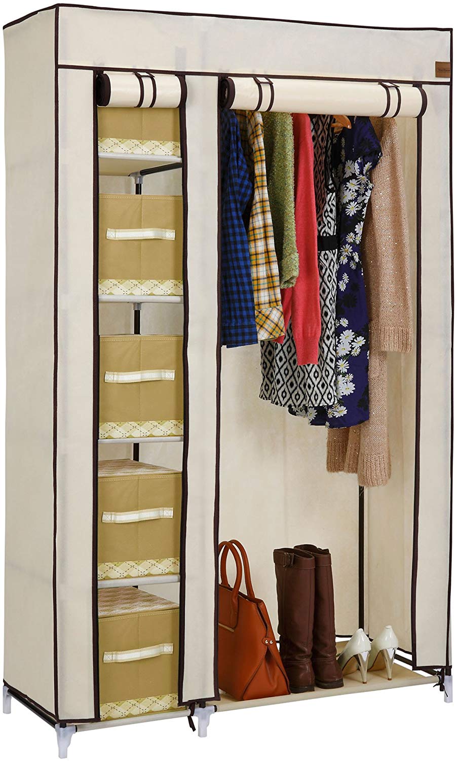 Vonhaus double cheap canvas wardrobe